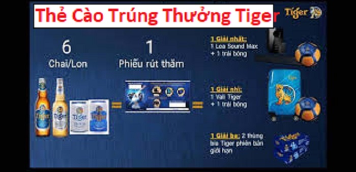 Thẻ cào trúng thưởng tiger giá rẻ chất lượng tại tphcm